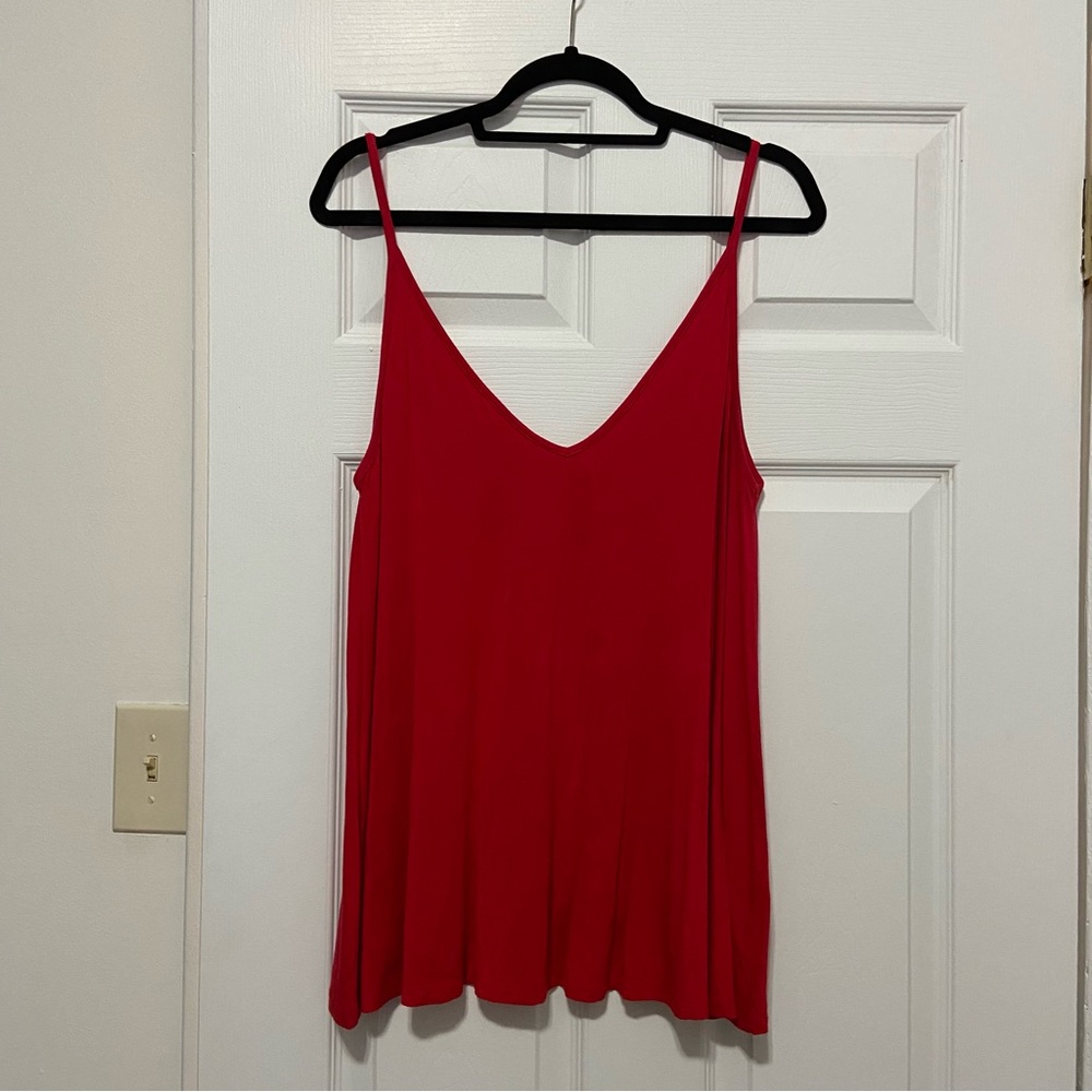 Mittoshop Red Swing Tank Top Tunic, Size L